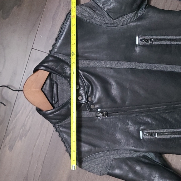 Lanvin leather and wool leather jacket - Picture 7 of 9